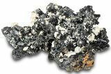 Lustrous Black Tourmaline (Schorl) Crystal Cluster - Namibia #322781-2